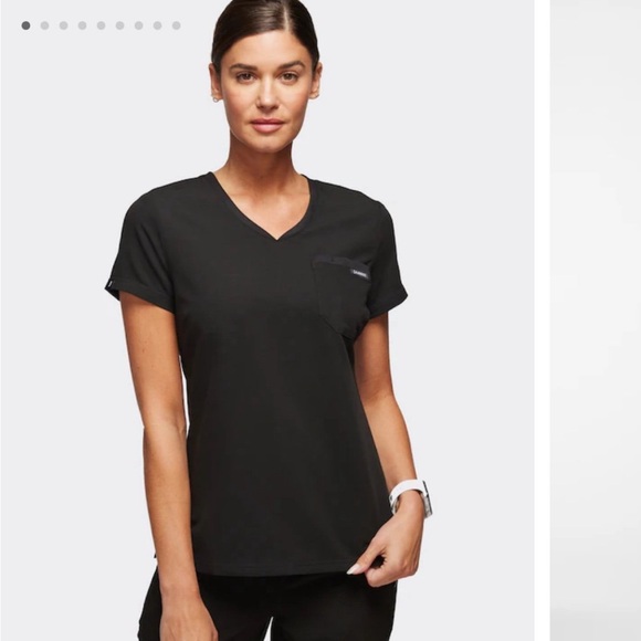 Jaanuu Scrub set plus size 1X Black - Picture 4 of 4